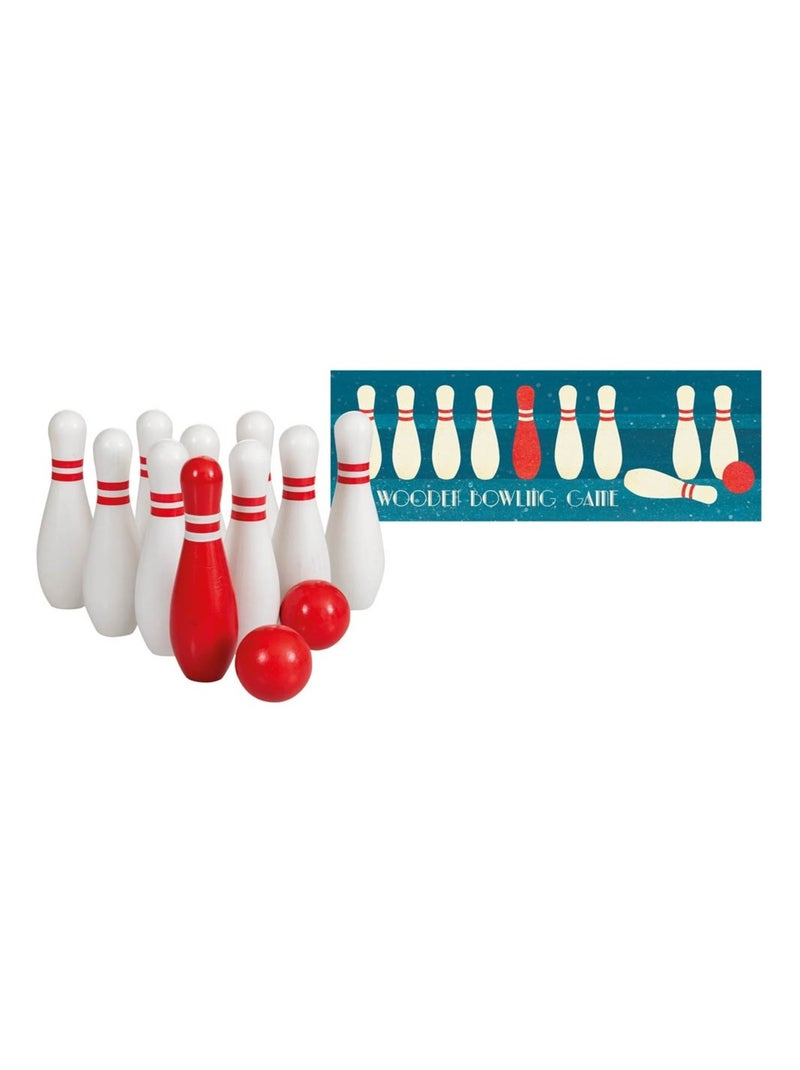 Jeu de bowling en bois Blanc - Kiabi