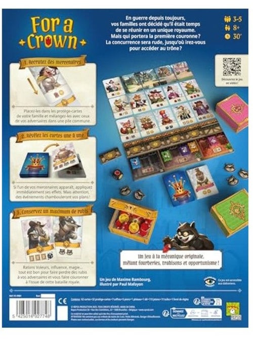 Jeu de cartes - For a Crown - Asmodee - Kiabi