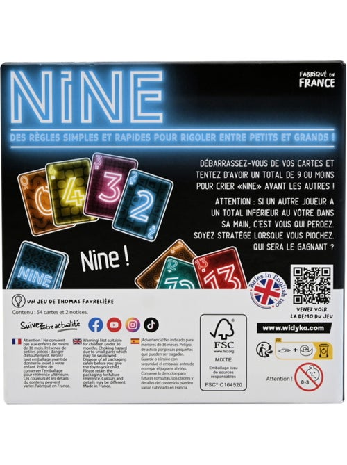 Jeu de cartes - Nine - Widyka - Fabriqué en France - Kiabi