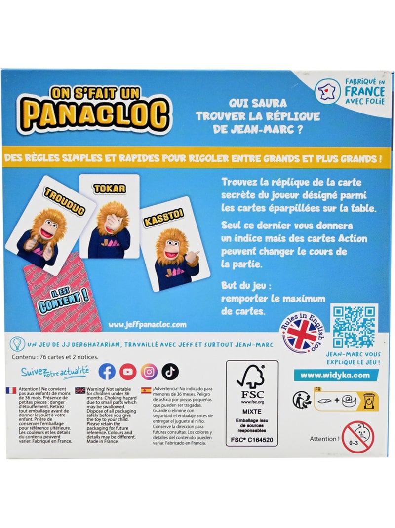Jeu de cartes - On S'Fait Un Panacloc - Widyka - Fabriqué en France N/A - Kiabi