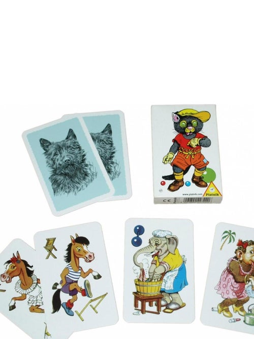 Jeu de cartes Mistigri : Rétro chat - Kiabi