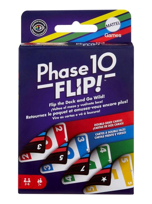 Jeu de cartes Phase 10 Flip - Kiabi