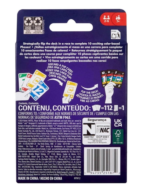Jeu de cartes Phase 10 Flip - Kiabi