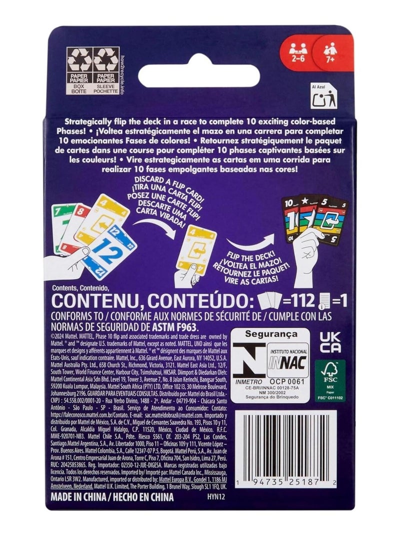 Jeu de cartes Phase 10 Flip N/A - Kiabi