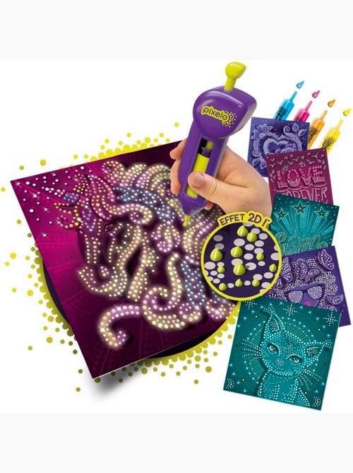 Jeu de coloriage - lansay - 20285 - pixelo phospho 2d - Kiabi