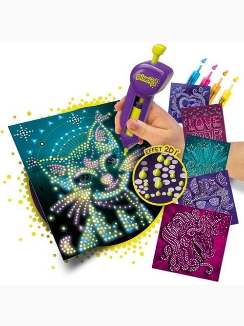 Jeu de coloriage - lansay - 20285 - pixelo phospho 2d - Kiabi