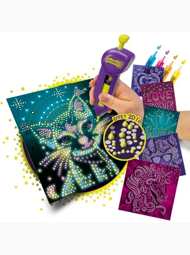 Jeu de coloriage - lansay - 20285 - pixelo phospho 2d Bleu - Kiabi