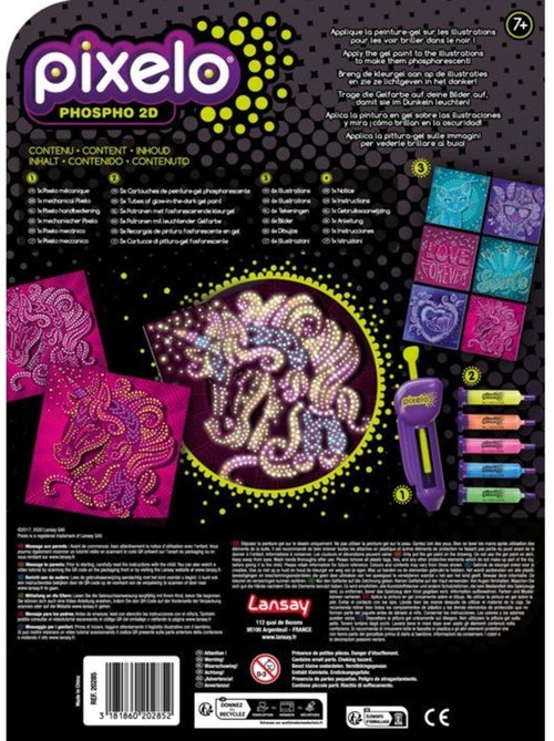 Jeu de coloriage - lansay - 20285 - pixelo phospho 2d - Kiabi