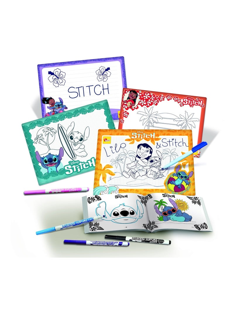 JEU DE COLORIAGE STITCH ECOLE DE DESSINS AVEC FEUTRES PARFUMES Liscianigiochi N/A - Kiabi