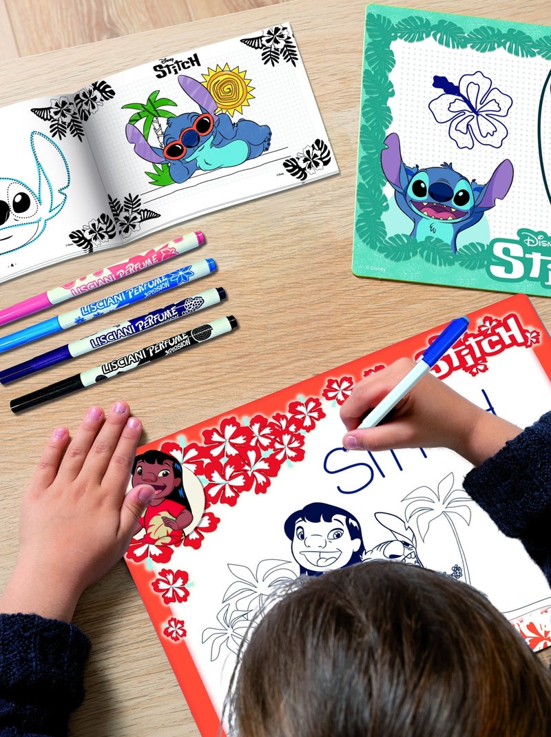 JEU DE COLORIAGE STITCH ECOLE DE DESSINS AVEC FEUTRES PARFUMES Liscianigiochi N/A - Kiabi