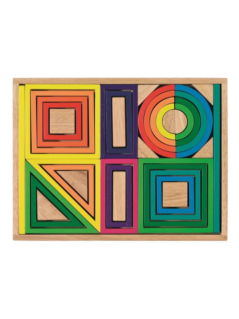 Jeu de construction arc-en-ciel Multicolore - Kiabi