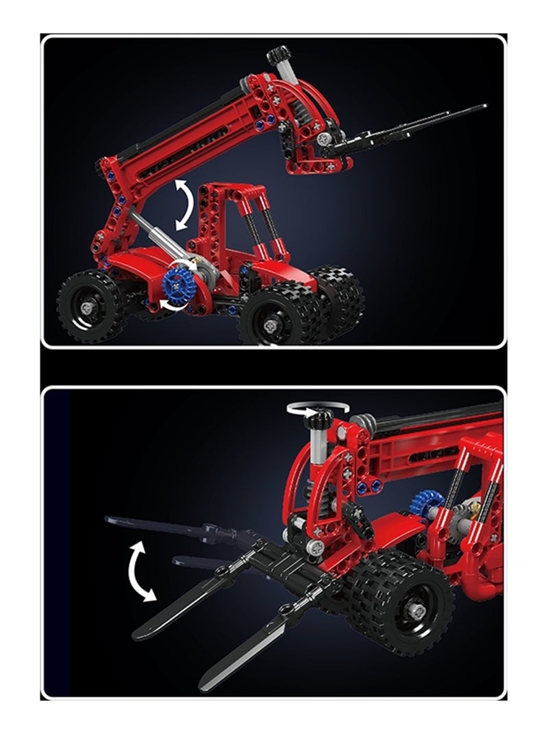 Jeu de construction de chariot télescopique Rouge - Kiabi