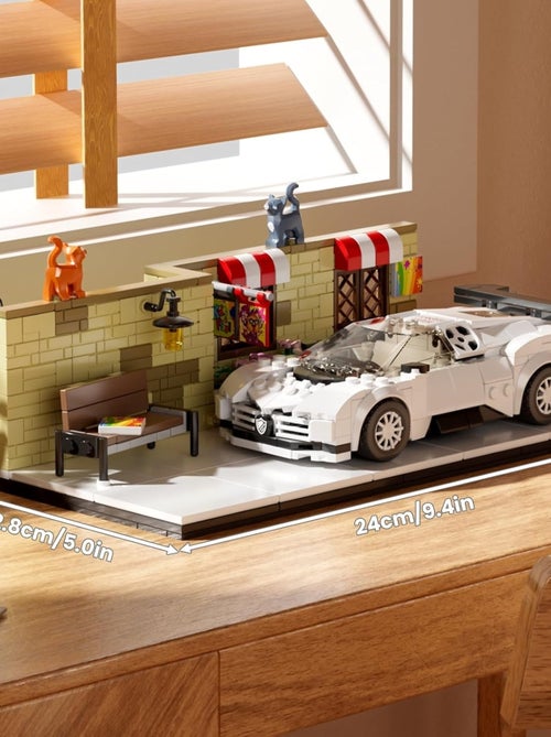 Jeu de construction de super voitures de sport Centodieci côté rue - Kiabi
