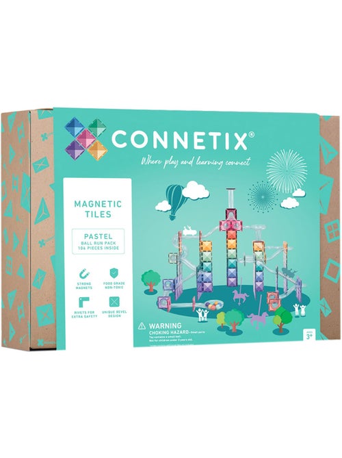 Jeu de construction magnétique ball run pack pastel - 106 pièces - Kiabi Jeu de construction magnétique ball run pack pastel - 106 pièces - Kiabi