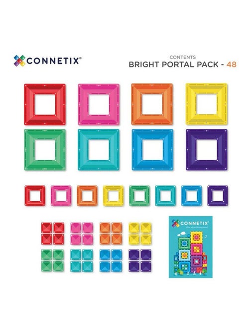 Jeu de construction magnétique Bright Portal pack - 48 pièces - Kiabi