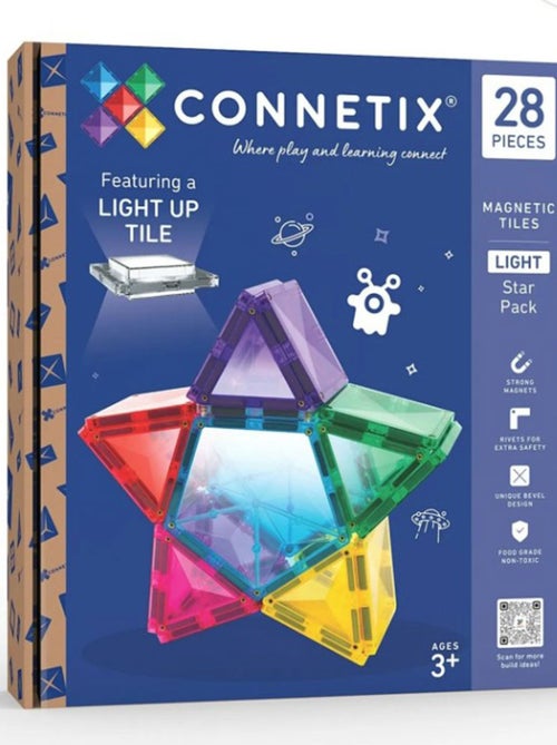 Jeu de construction magnétique Étoile lumineuse pack - 28 pièces - Kiabi