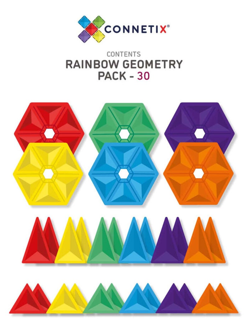 Jeu de construction magnétique geometry pack - 30 pièces N/A - Kiabi