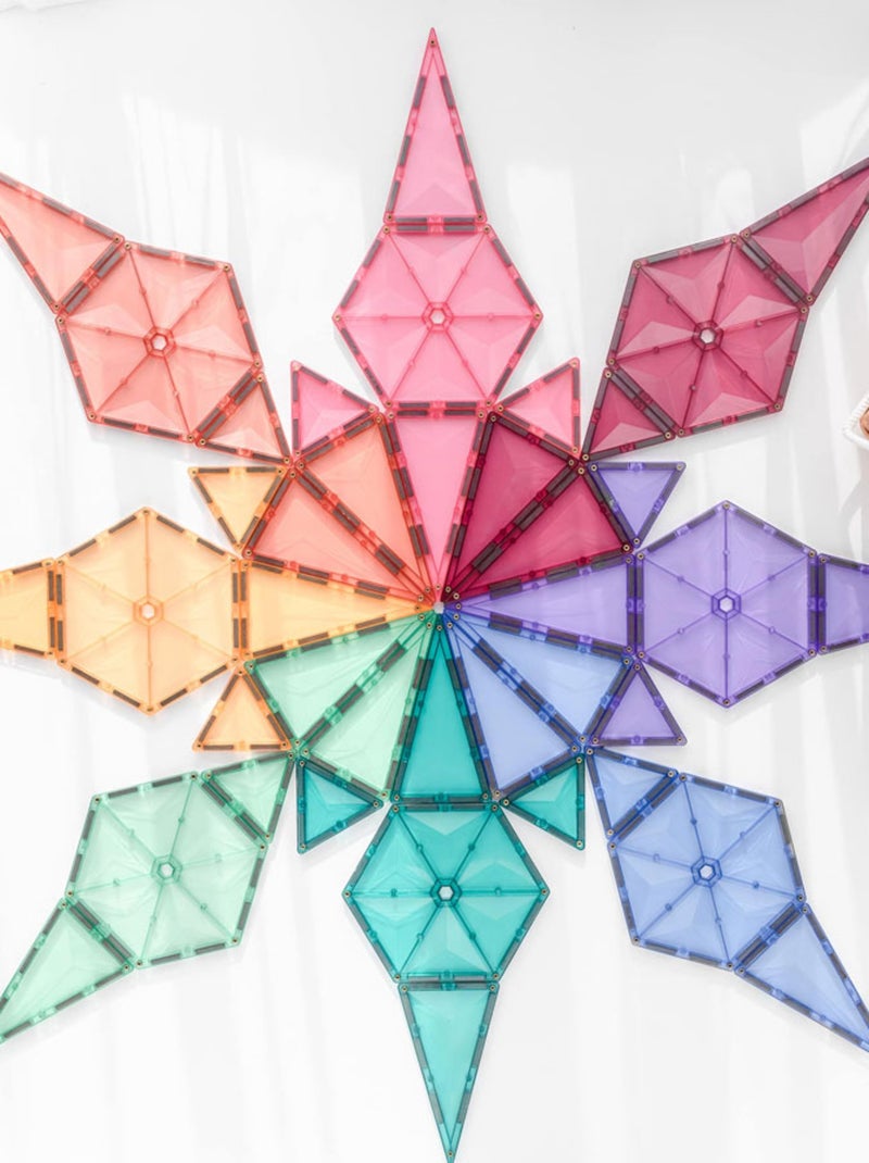 Jeu de construction magnétique geometry pack pastel - 40 pièces N/A - Kiabi