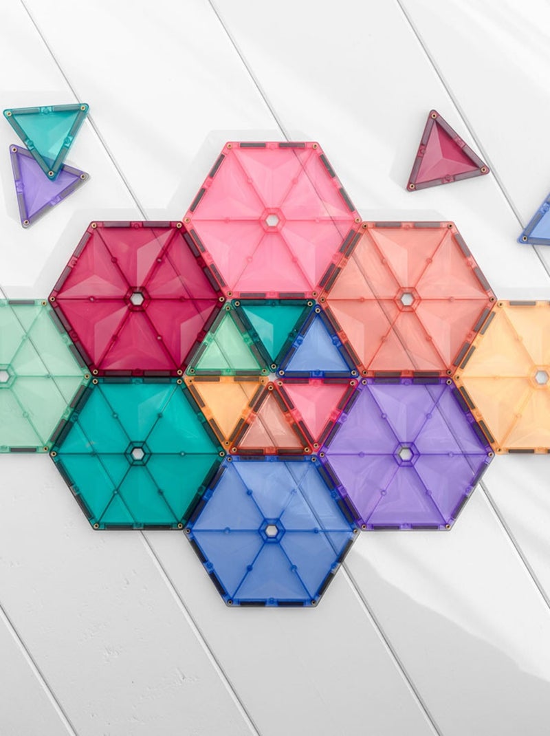 Jeu de construction magnétique geometry pack pastel - 40 pièces N/A - Kiabi