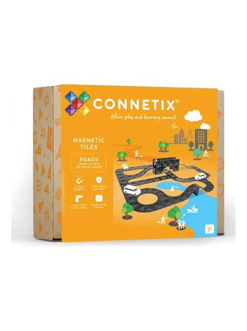 Jeu de construction magnétique Roads pack - 48 pièces - Kiabi