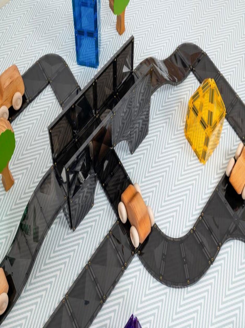 Jeu de construction magnétique Roads pack - 48 pièces Multicolore - Kiabi