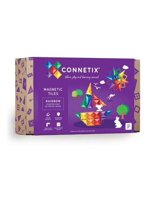 Jeu de construction magnétique starter pack - 60 pièces - Kiabi
