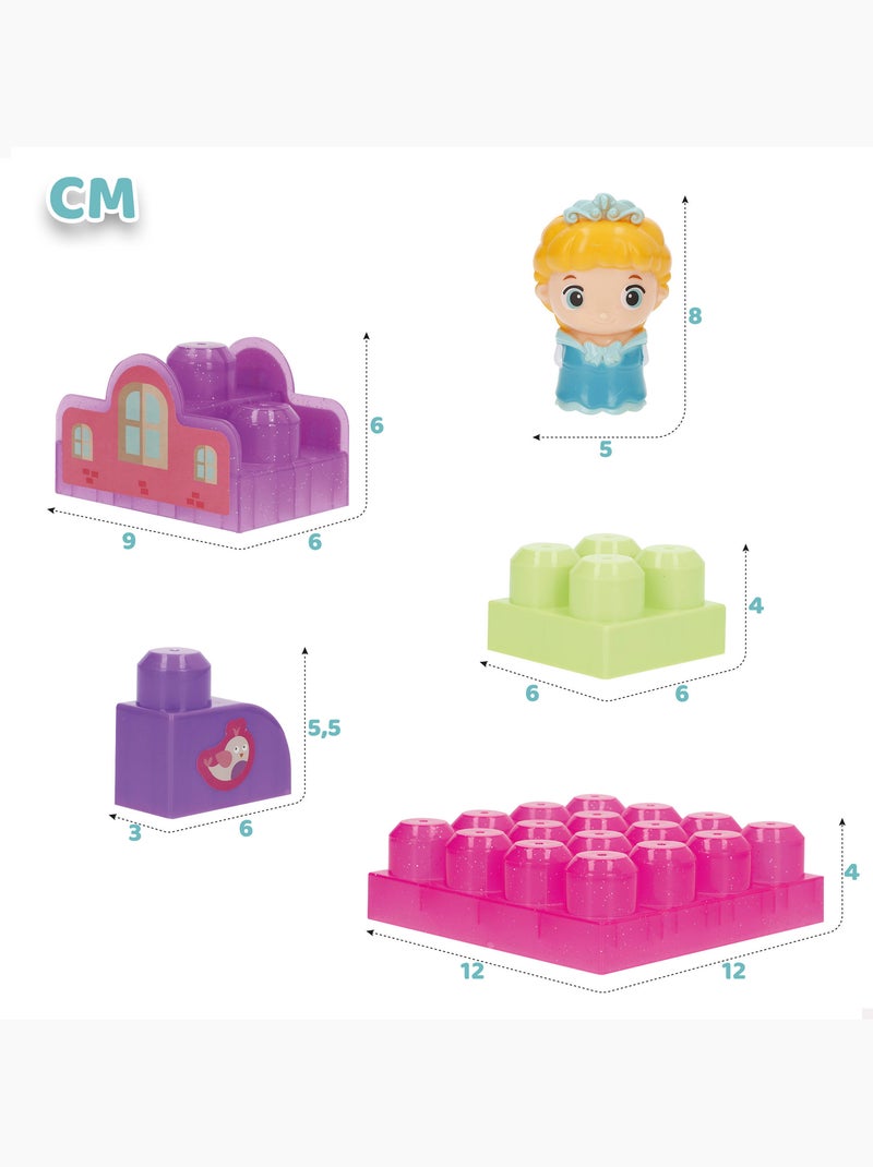 Jeu de construction princesse 20 pièces colorbaby N/A - Kiabi