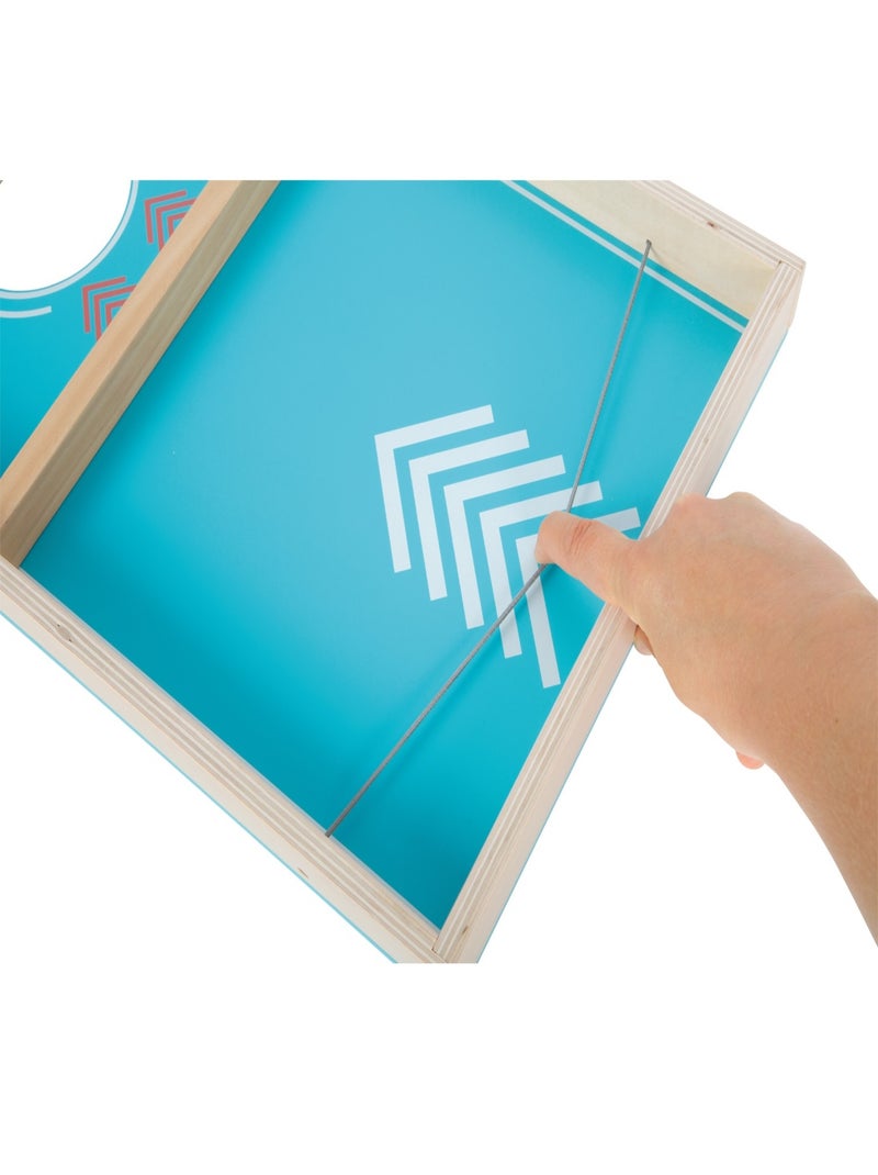 Jeu de Cornhole et de Sling Puck Bleu - Kiabi