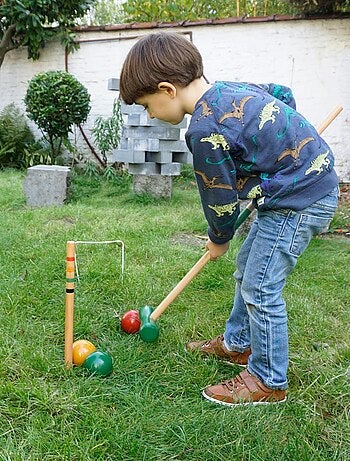 Jeu de croquet en bois
