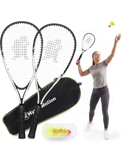 Jeu de crossminton HyperMotion – 2 raquettes, 5 volants, sac de transport - Kiabi Jeu de crossminton HyperMotion – 2 raquettes, 5 volants, sac de transport - Kiabi