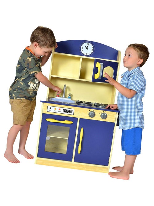 Jeu de cuisine enfant en bois dinette fille et garçon - Kiabi