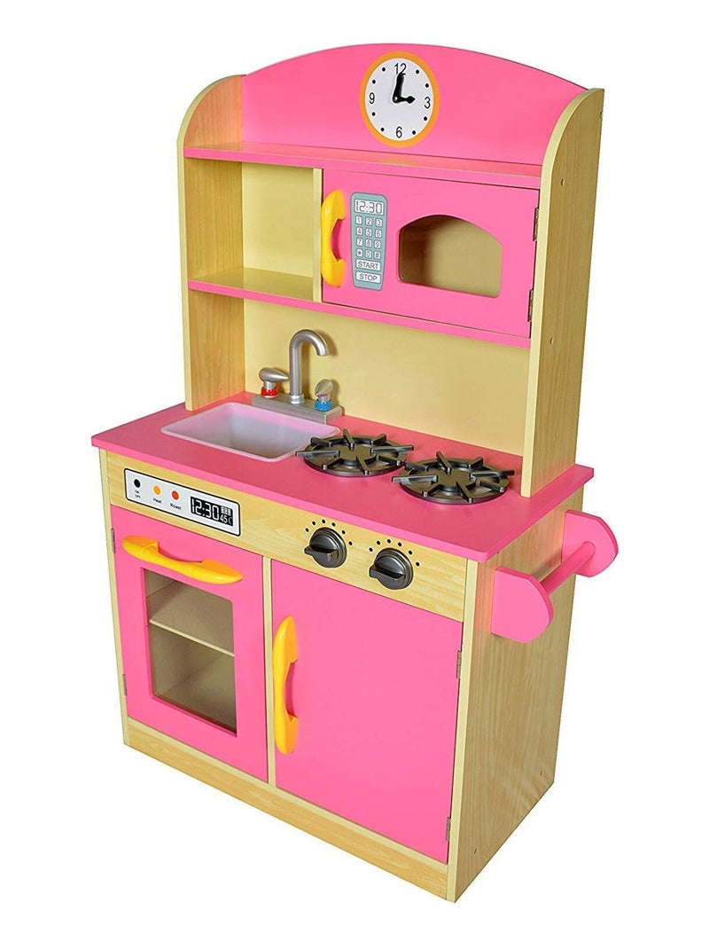 Jeu de cuisine enfant en bois petite dinette fille et garçon N/A - Kiabi