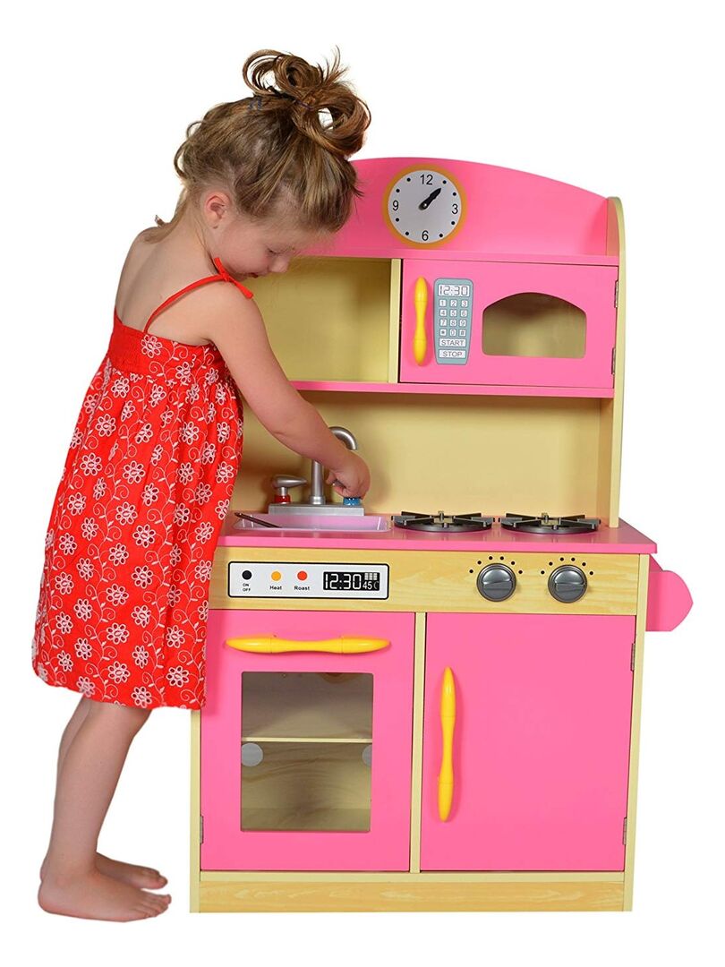TD® Kit cuisine jouet vaisselle filles rose, dinnette pour enfant avec  musique, légère fille cuisine vaisselle enfant jouet éducatif