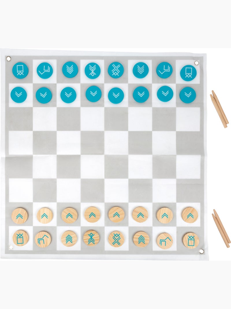 Jeu de dames et échecs Gris - Kiabi