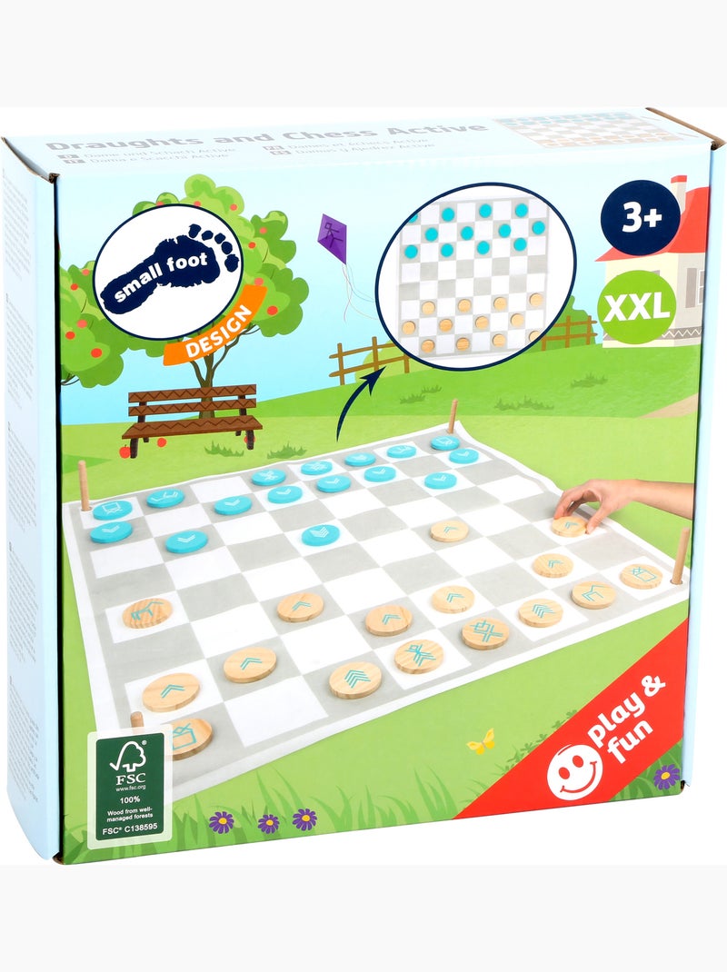 Jeu de dames et échecs Gris - Kiabi