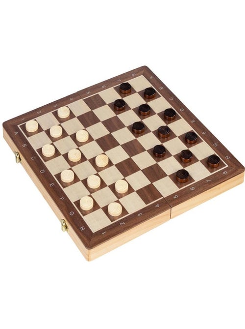Jeu de dames et échecs magnétique - Kiabi