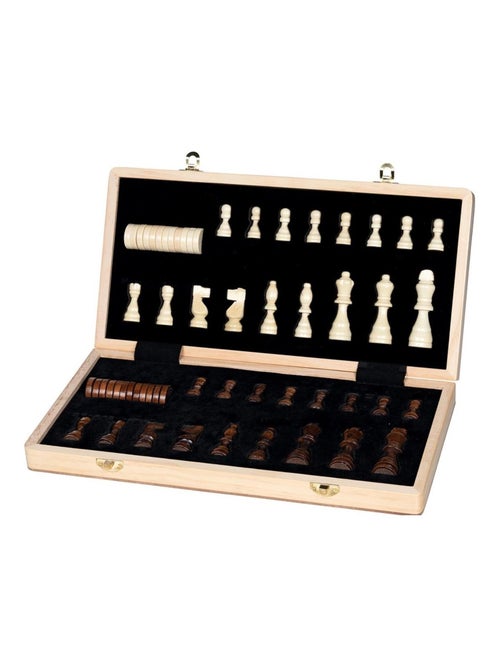 Jeu de dames et échecs magnétique - Kiabi