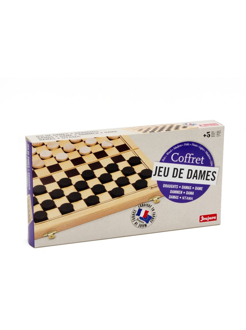Jeu de dames pliant Beige - Kiabi