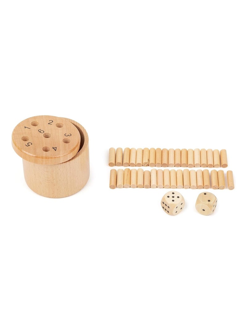 Jeu de dés 6 dehors Beige - Kiabi