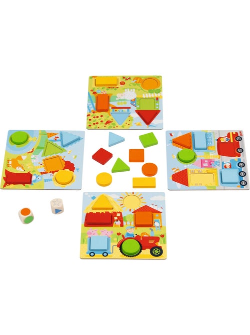 Jeu de dés couleurs et formes - Kiabi
