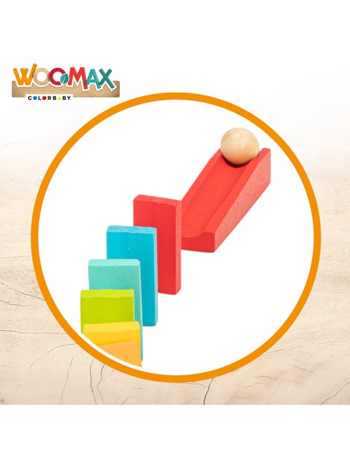 Jeu de dominos en bois WOOMAX - Kiabi
