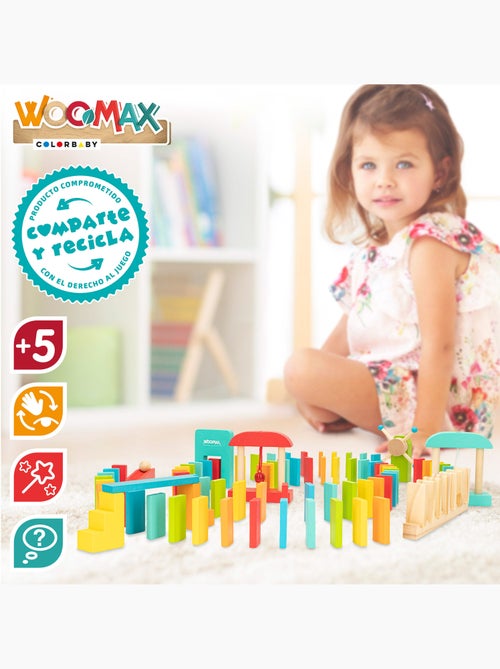 Jeu de dominos en bois WOOMAX - Kiabi