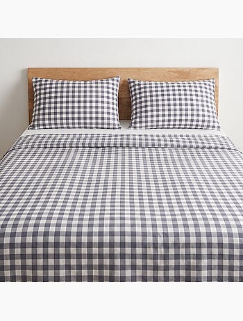 Jeu de draps 100% coton avec taie(s) d’oreiller, carreaux vichy - gamusi.