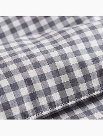 Jeu de draps 100% coton avec taie(s) d’oreiller, carreaux vichy - gamusi.