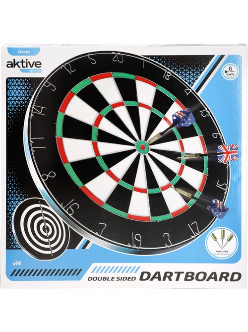Jeu de fléchettes 45 cm de diamètre avec fléchettes aktive sport - Kiabi
