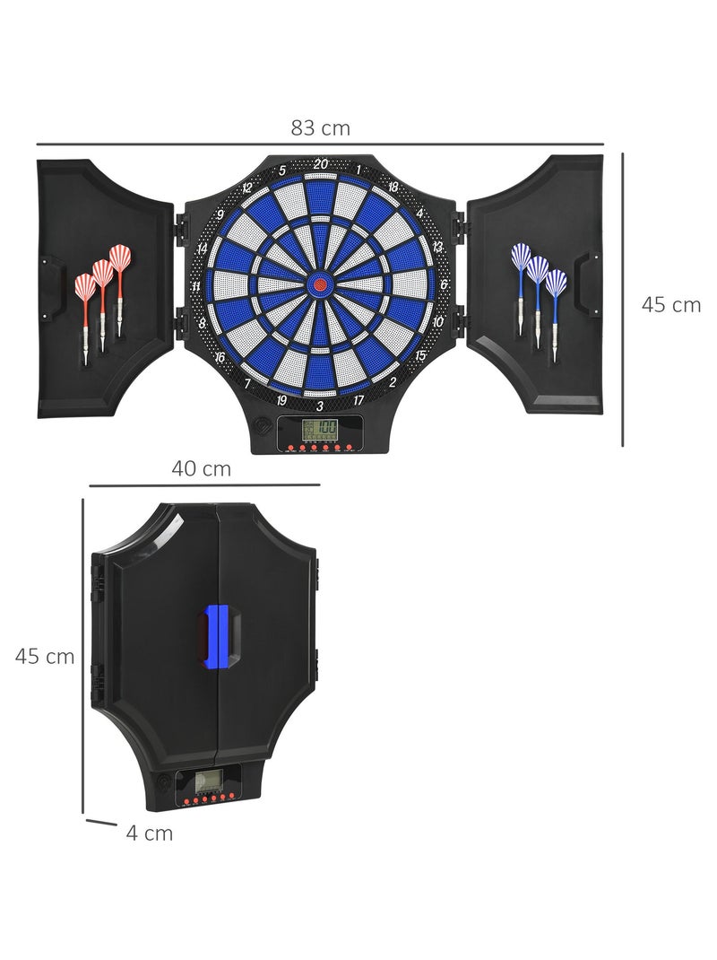 Jeu de fléchettes électronique 2 portes 31 jeux 8 joueurs max. Noir - Kiabi