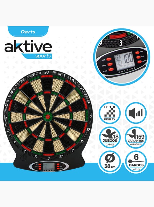 Jeu de fléchettes électronique multi-jeux aktive sports - Kiabi
