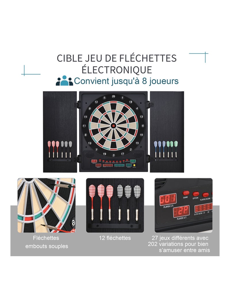 Jeu de fléchettes électronique Noir - Kiabi