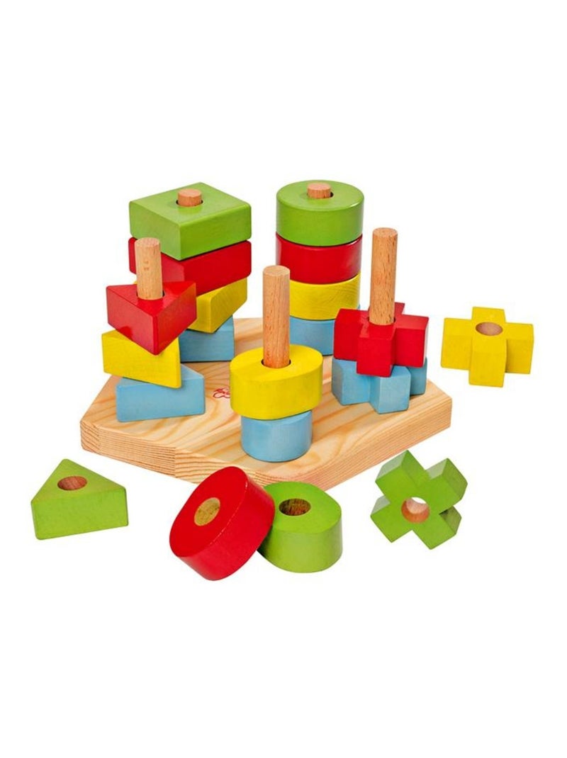 Jeu de forme à empiler, 21 pièces Multicolore - Kiabi