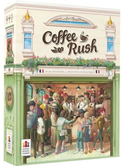 Jeu de gestion - asmodee - kbgcr01fr - coffee rush - 2 joueurs ou plus - 30 min de jeu - Kiabi